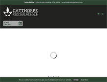 Tablet Screenshot of catthorpemanor.co.uk